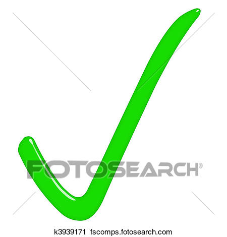 450x470 Clipart Of 3d Tick Sign K3939171