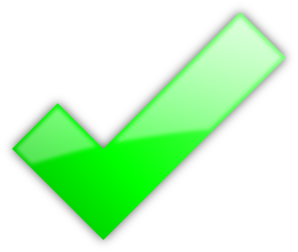 298x252 Check Mark Clip Art