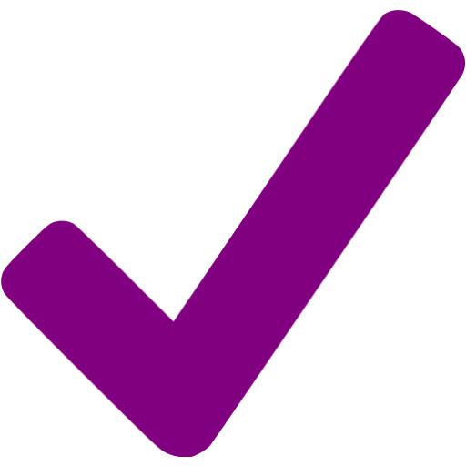 512x512 Purple Checkmark Icon