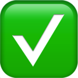 256x256 White Heavy Check Mark Emoji U 2705
