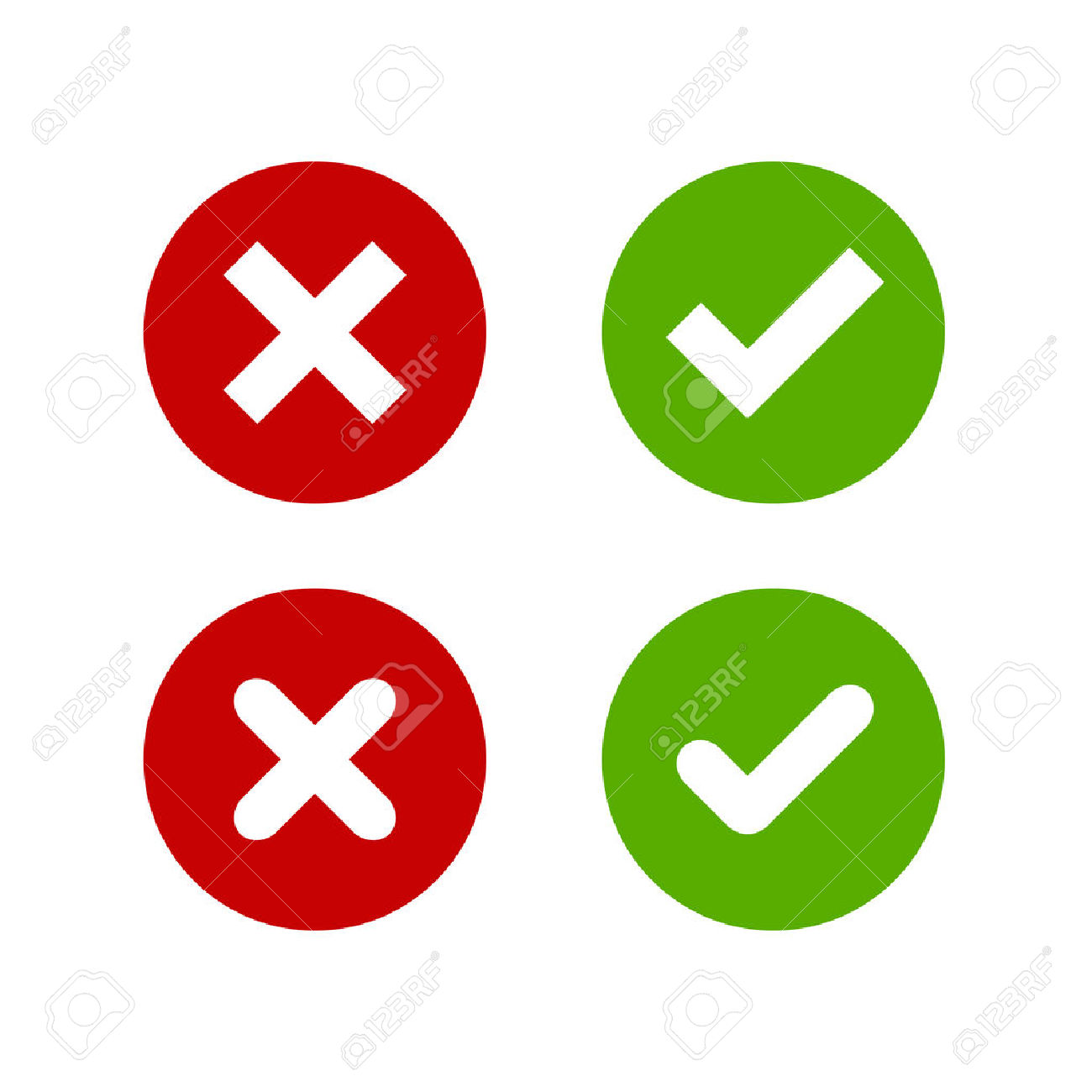 1300x1300 Red Cross Clipart Check Mark