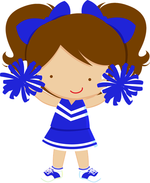 491x600 Blue Cheerleader Cliparts Free Download Clip Art