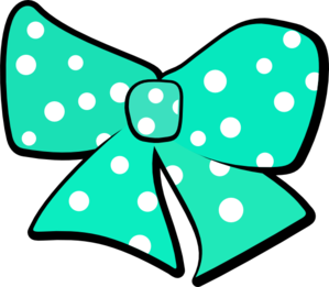 299x261 Blue Cheer Bow Clipart