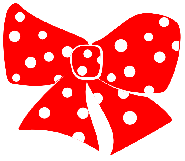 600x524 Red Cheer Bows Clip Art