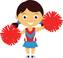 210x195 Free Cheerleading Clipart