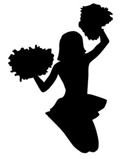 236x311 Cheerleader Bw Svg Files Cheer, Cricut