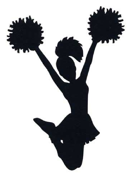 414x593 Silhouette Clipart Cheer