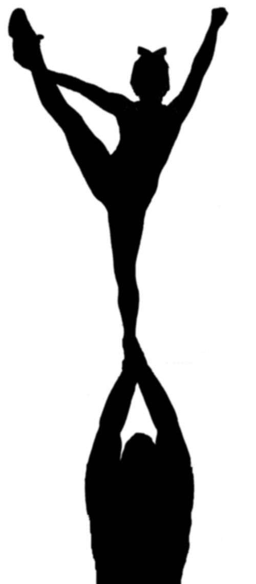 500x1139 Cheerleader Cheer Clipart 5
