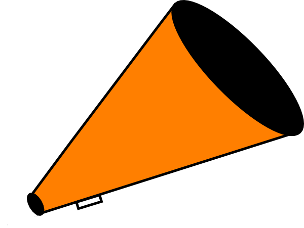 600x451 Megaphone Orange Clip Art