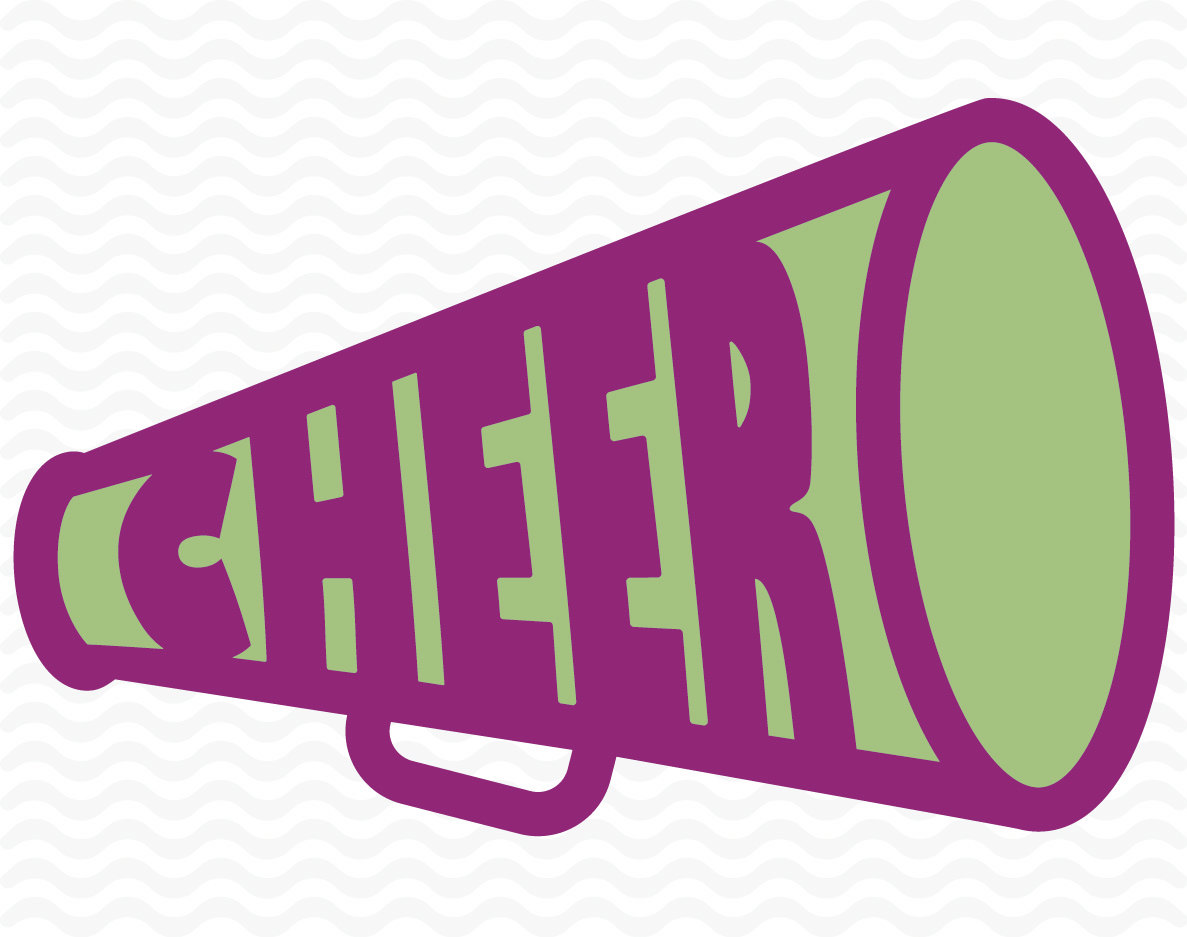1187x937 Cheer Megaphone Design, Cheerleading, Svg, Dxf, Eps, For Use
