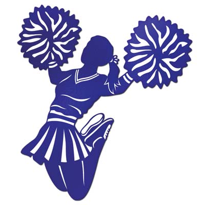 400x400 Blue Clipart Cheerleading