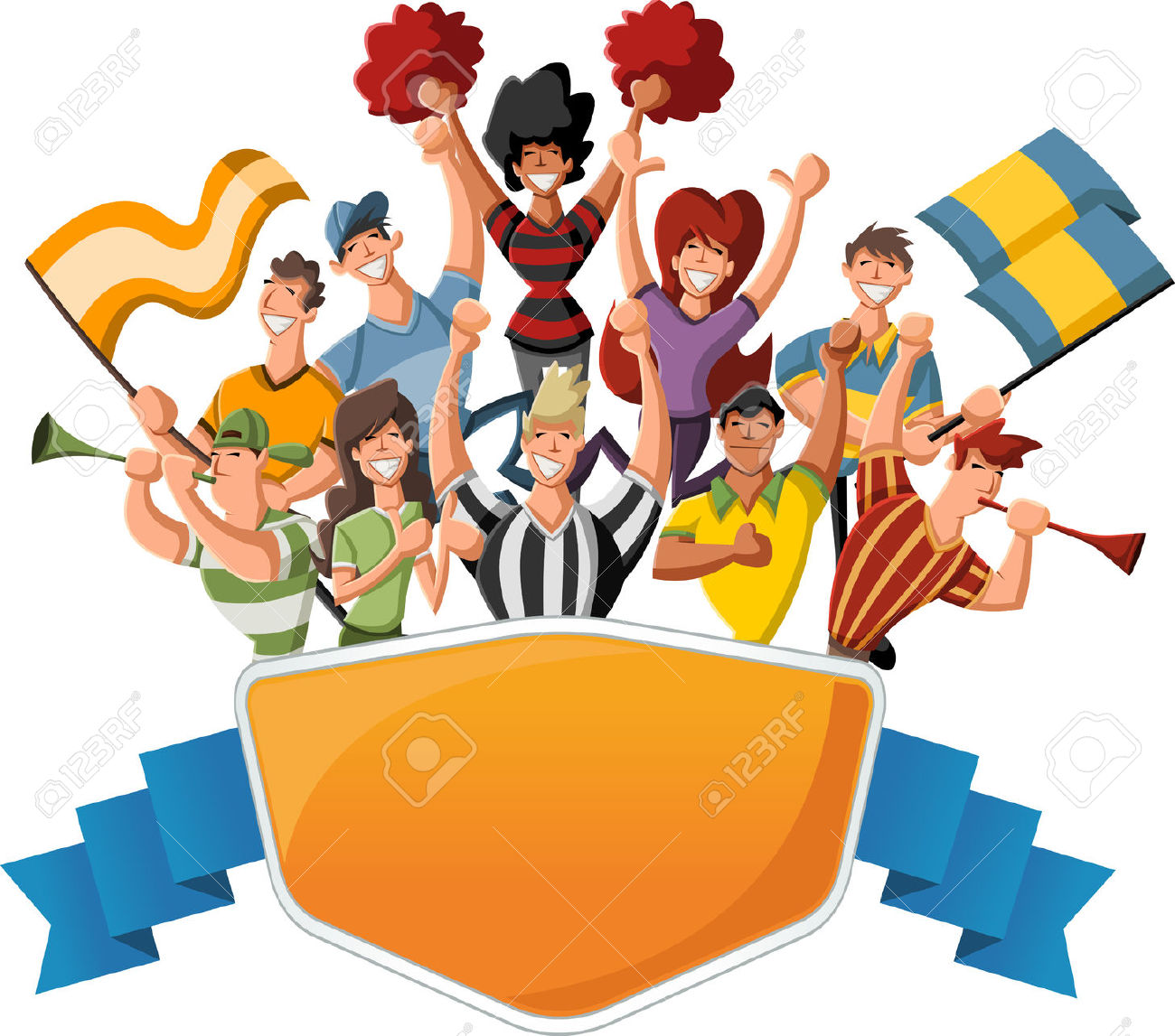 1300x1147 Fans Cheering Clip Art Cliparts