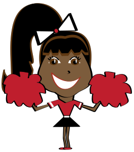 265x300 Clipart Of Cheerleader