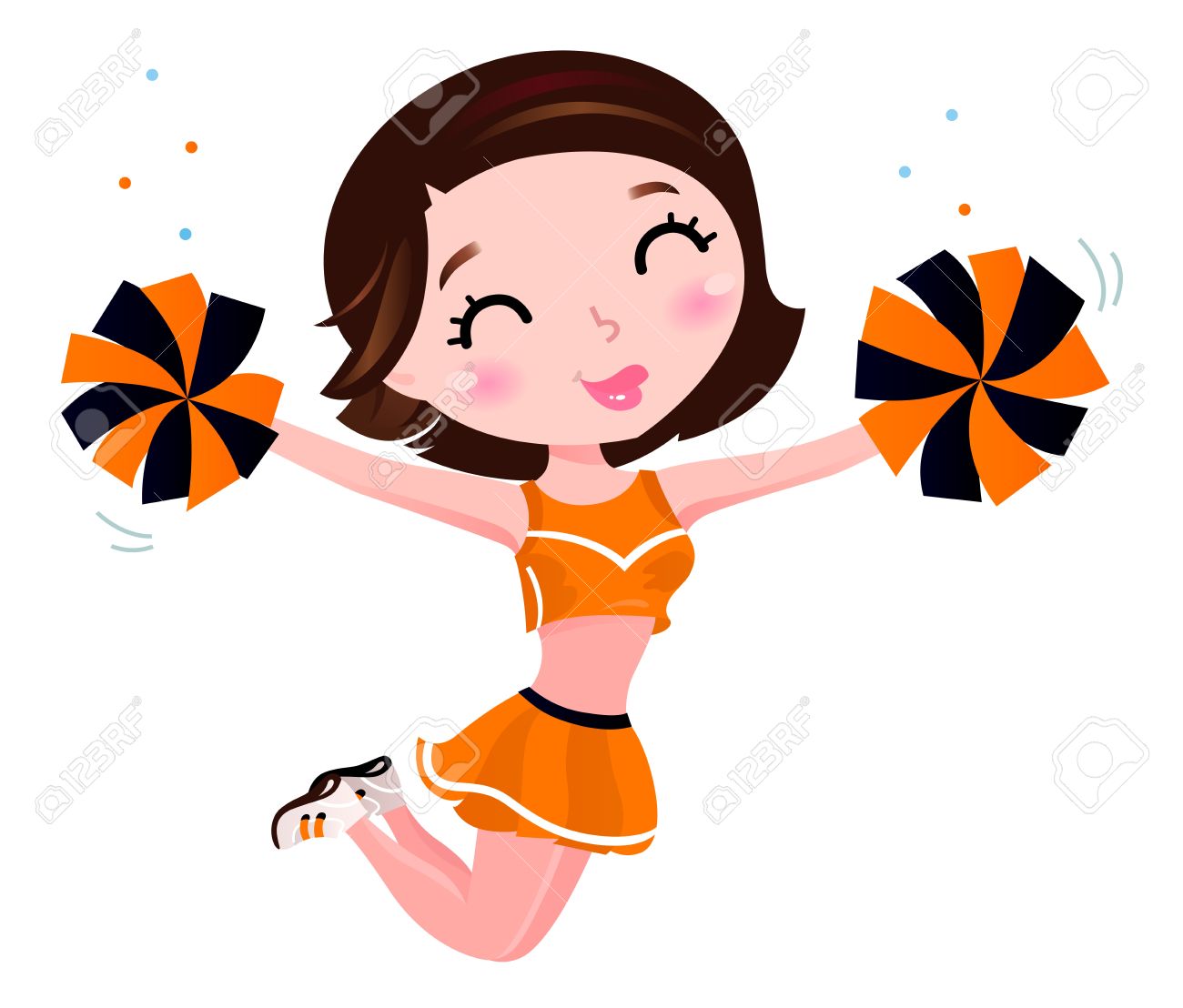 1300x1108 2,674 Cheerleader Stock Vector Illustration And Royalty Free