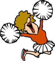 180x200 Picture Of Cheerleader Clipart