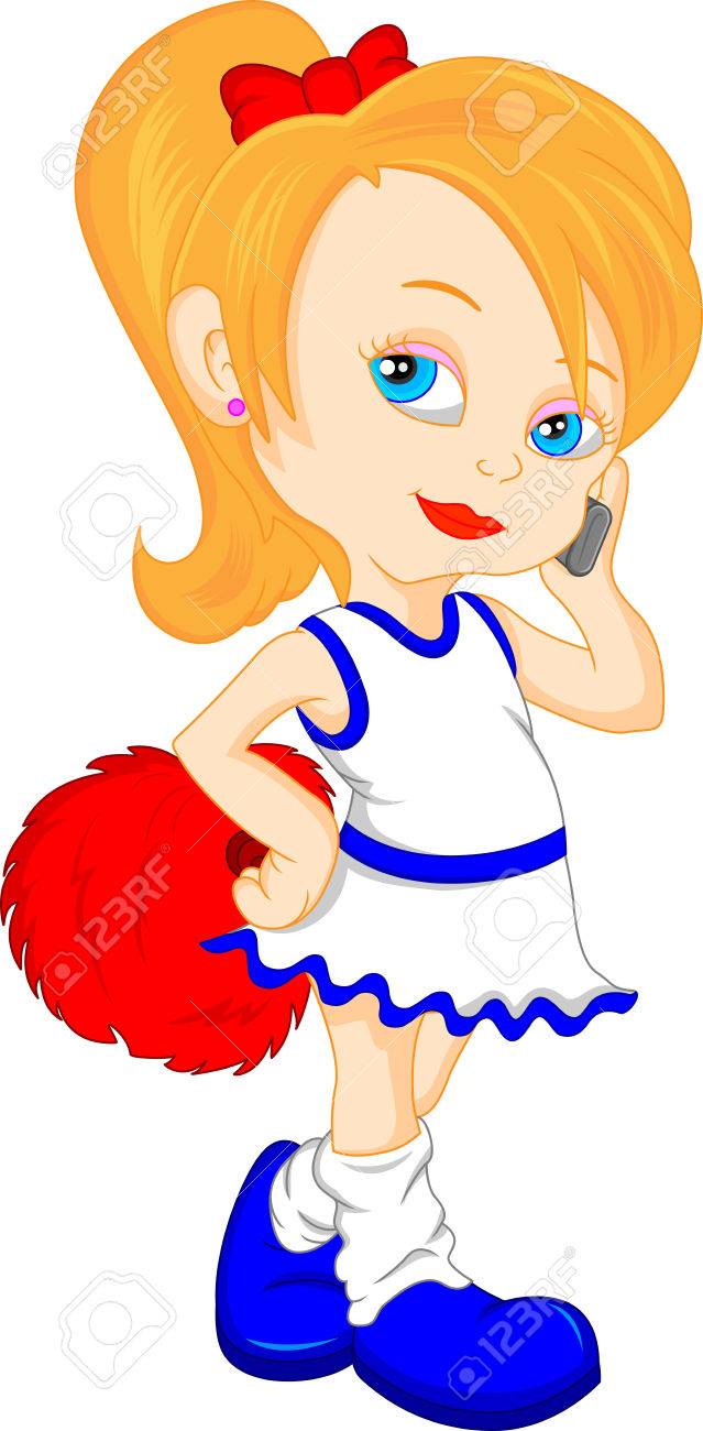 639x1300 Pretty Girl Cheerleader Royalty Free Cliparts, Vectors, And Stock