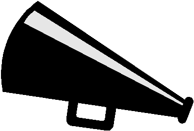400x269 Cheerleader Megaphone Clipart Clipart Clipart Image