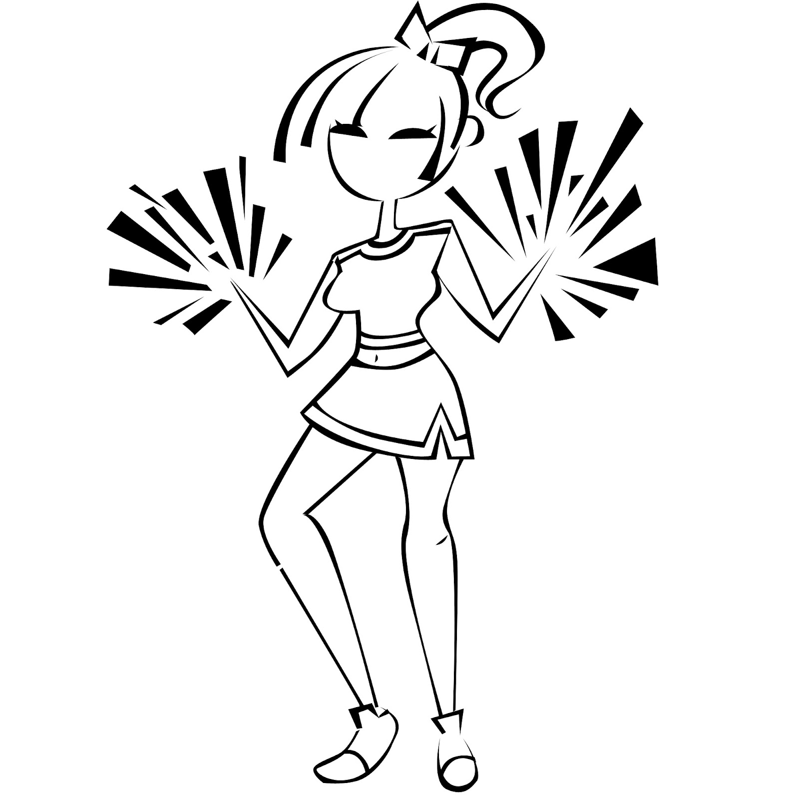 1600x1600 High School Cheer Clipart Collection