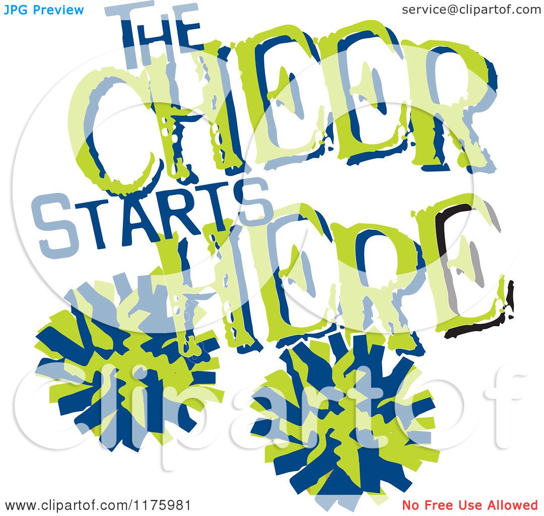 1080x1024 Green And Blue Cheerleading Pom Poms Clip Art Cliparts
