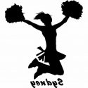 125x125 Cheerleader Silhouette Clip Art Success Library