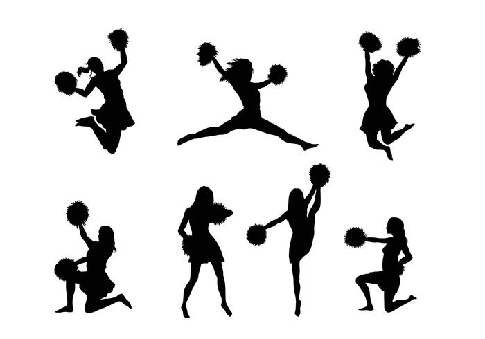 700x490 Cheerleader Silhouette Clip Art 101 Clip Art