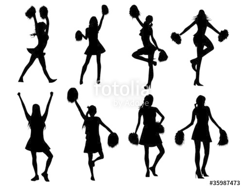 Cheerleader Clipart Silhouette | Free download on ClipArtMag