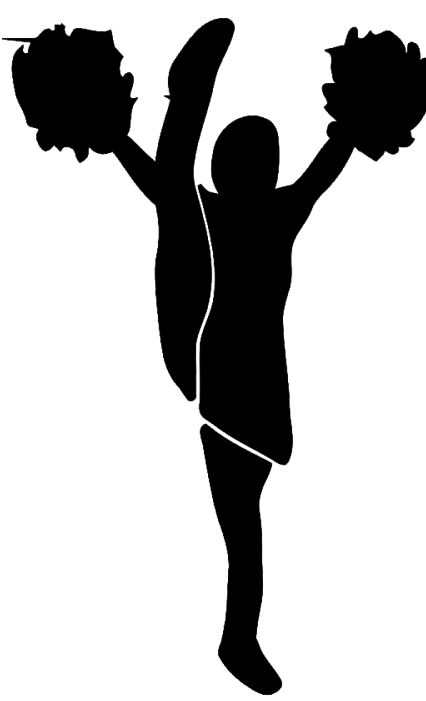 Cheerleader Clipart Silhouette | Free download on ClipArtMag