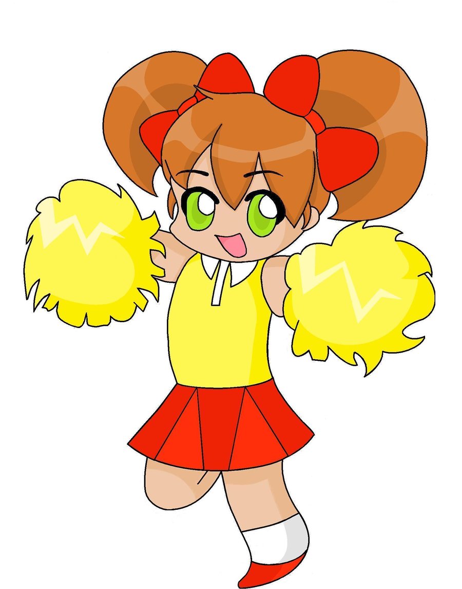900x1146 Cheerleader Chibi By Loves Drawing