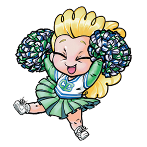 300x300 Cheerleader Graphics Champions Gymnastics