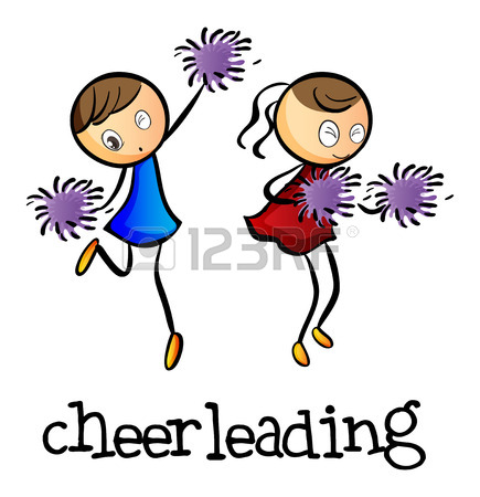 435x450 2,674 Cheerleader Stock Vector Illustration And Royalty Free