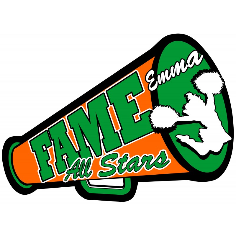 800x800 Cheerleader Megaphone Clipart