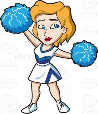 344x400 Cheerleader Clipart