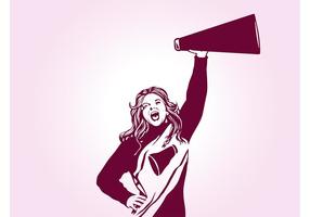 286x200 Cheerleader Free Vector Art