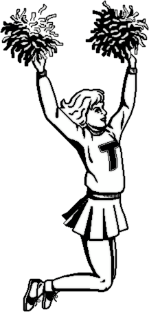 217x452 Cheerleader Clip Art Download