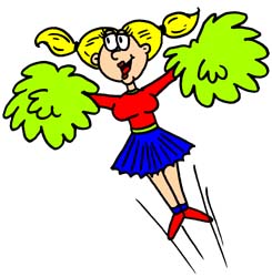 245x250 Cheerleader Clipart Pictures
