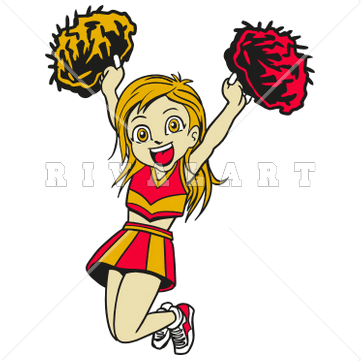 361x361 Cheerleader Clipart Black And White Chadholtz