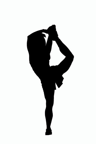 333x500 Cheerleading Clipart Silhouette
