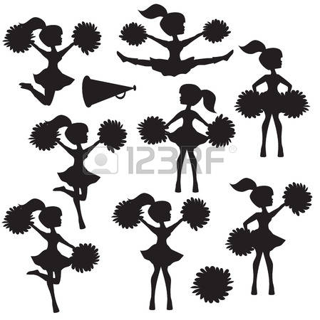 449x450 Cheer Silhouette Clip Art Clipart Collection