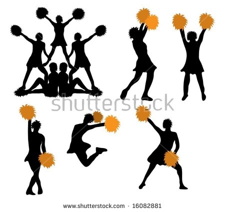 450x424 Cheerleader Pom Poms Clipart
