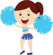 Cheerleader Stick Figure Clipart | Free download on ClipArtMag