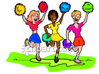 350x260 Cheerleading Squad Clip Art