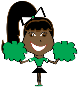 269x299 Green Clipart Cheer