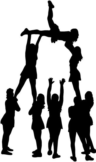 Cheerleading Clipart Stunts | Free download on ClipArtMag