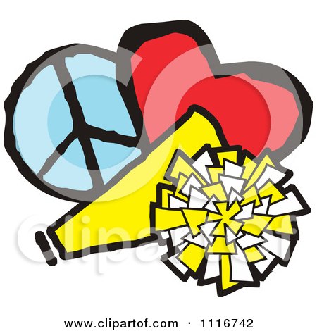 450x470 Clipart Black And White Warriors Cheerleader Design