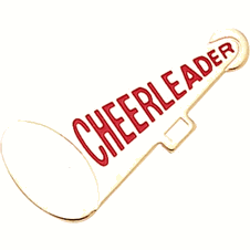 226x226 Cheerleading Pins, Cheerleading Lapel Pins From Trophycentral