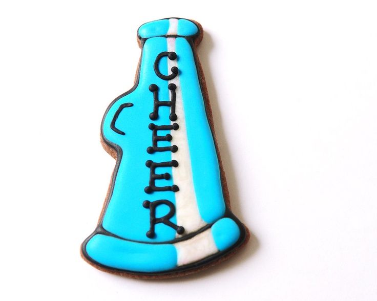 736x588 Decorated Cheerleader Cookies Cheerleading Megaphone Sugar