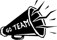 200x140 Simple Megaphone Sticker