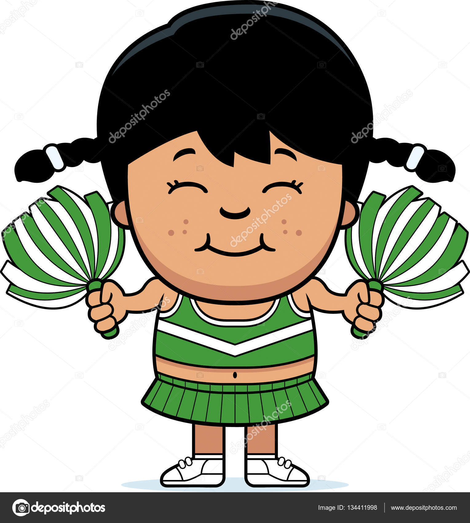 1529x1700 Cartoon Cheerleader Pompoms Stock Vector Cthoman