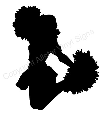 422x442 Cheerleading Car Stickers