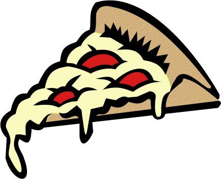 434x352 Image Of Cheese Pizza Clipart